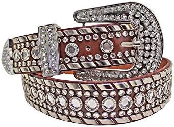 Luxury Divas Rhinestone Studded Western Belt For Women