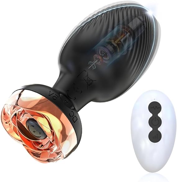 2026 Efficient Mode Edition Vibrating Plugs Small, 10 Vibrating & 6 Tapping Modes Plug o512