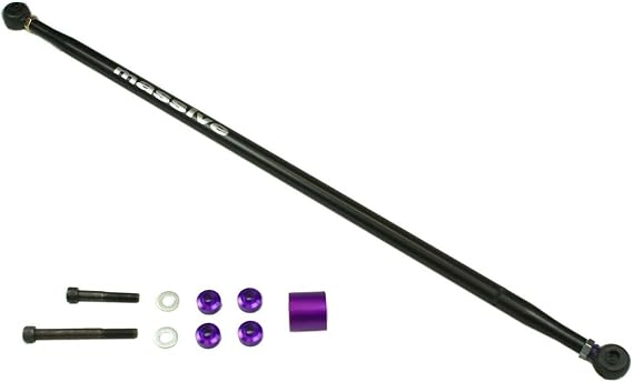 GEOMETRY CORRECTED + DUST BOOTS!! Panhard Bar Rod Made in USA Compatible with 05-14 Ford Mustang S197 GT 500 Lightweight Adjustable Race Spec