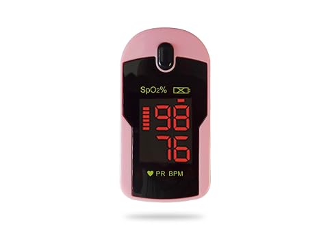 Concord Rose Pink Fingertip Pulse Oximeter