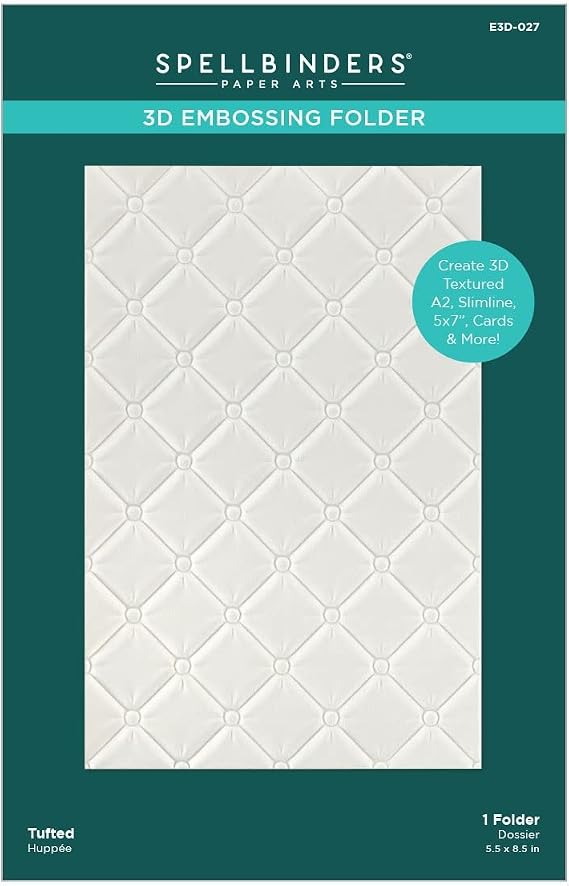 Spellbinders 3D Embossing Folder 5.5"X8.5" - Tufted