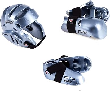 Lightning Silver Karate Sparring Gear Package Deal - Child Medium