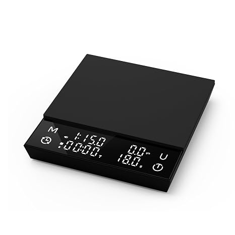 Coffee Scale Timer Dual Display Ratio Flow Rate