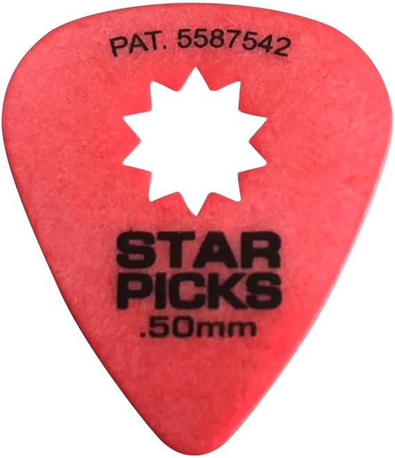 Star Picks Delrin Guitar Picks Blister Pack