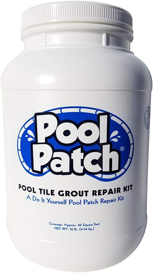 Pool Patch Gray Pool Tile Grout Repair Kit, 10-Pound, Gray