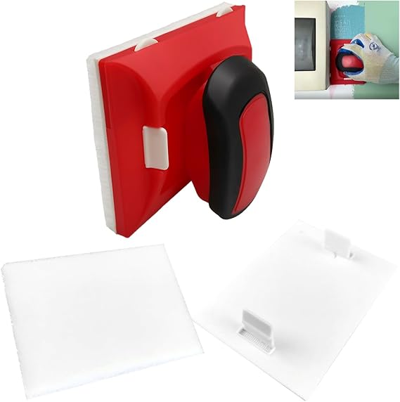 0818 Paint Edger Trimmer with Two Replace Pads | Edge Painter for Wall and Ceiling Cutting in, Painting Corner and Edges | Paint Pad Applicator | Paint Corner Tool | Edge Painting Tool
