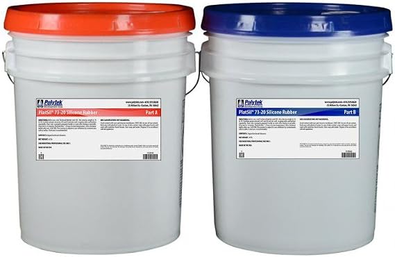 Polytek PlatSil 73-20 Platinum Silicone Rubber (80lb Kit)
