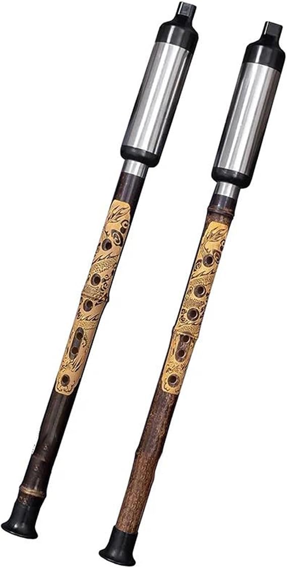 Bamboo Flute Folk Musical Instrument Woodwind Flute With Leather Box(G Key)