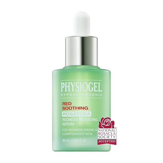 Physiogel Rosateca Redness Reducing Serum, Sensitive Skin, 1.01 fl. oz. | With Troxerutin, Reduces Visible Redness, Support Skin Barrier, Suitable for Oily & Sensitive Skin