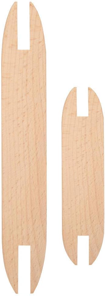 Weaving Shuttles, 2Pcs Wooden Weaving Shuttles, Beech Wood Weaving Shuttle DIY Sweater Scarf Tapestry Weaving Accessories