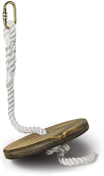 ZIPLINEGEAR Drifter Zip Line Seat for Kids or Adults,  with Steel Screw Lock Carabiner, Adjustable Nylon Rope
