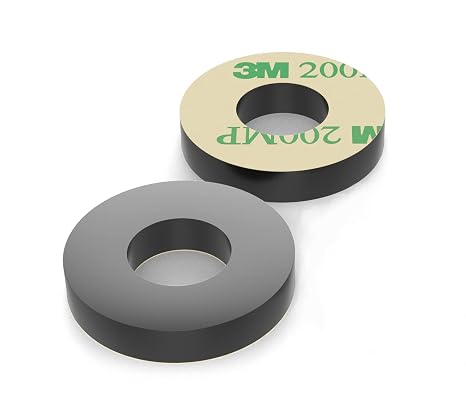 Isolate It: Sorbothane Vibration Isolation Washer 50 Duro with 3M Adhesive (.45" ID - 1" OD - .19" H) - 8 Pack