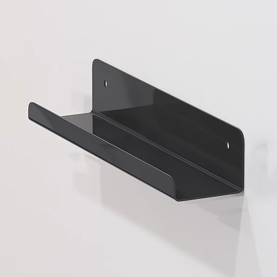 Tile Display Rack Wall-Mounted Ceramic Tile Sample Stand, Building Material Display Racks for Craft Shows, Vendors Display Shelf/Stone Bricks Organizer Holder(Black,50cm(19 3/4"))