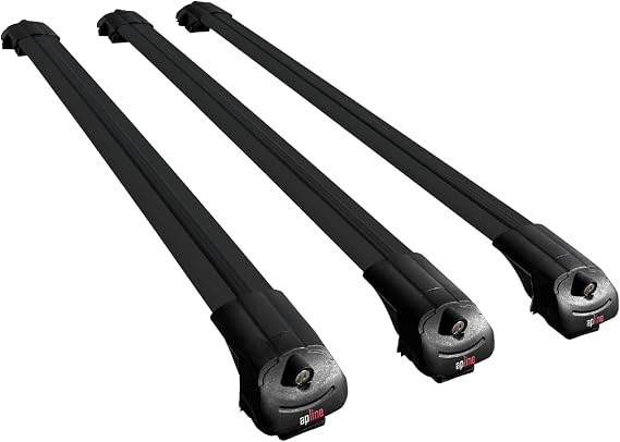 ACE-1 Intermediate Weft Ceiling Bar Black 3 Pieces Compatible with Ford Explorer 2006-2010