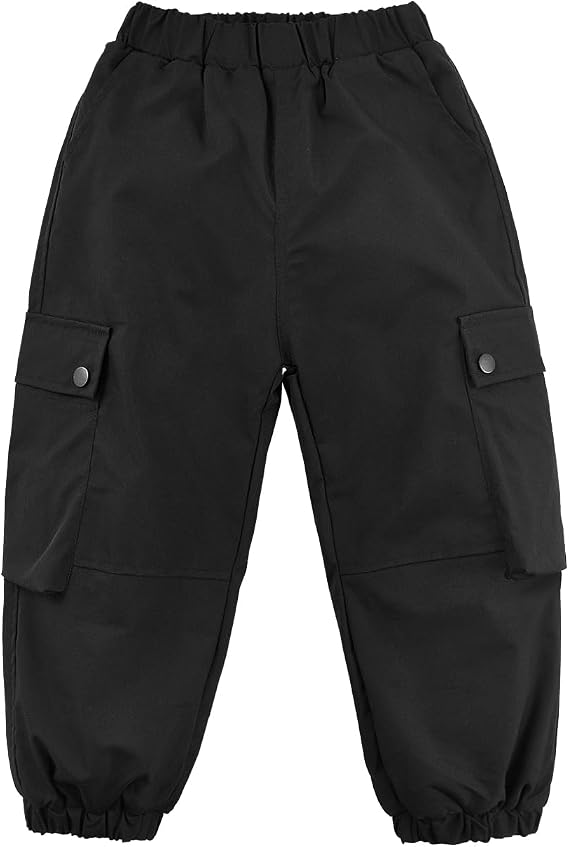 Kids Boy Winter Fleece Lined Ski Girls Snowboarding Snow Rain Pants