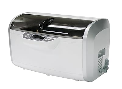 iSonic P4860 Commercial Ultrasonic Cleaner, 1.6Gal6L, White Color, Plastic Basket, 110V