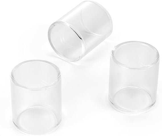 Swhmc Guitar Slide, 3pcs, Glass, Transparent