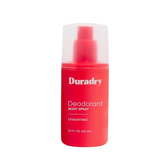 Duradry Whole-Body Deodorant Spray Invisible Odor Protection
