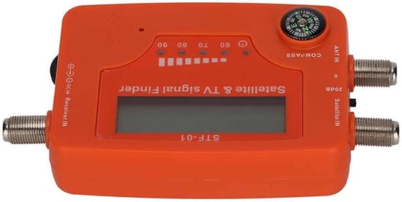 TV Signal Strength Meter, Satellite TV Signal Finder LCD Display Digital Satellite Signal Meter with Compass Buzzer Control Satellite Signal Finder,Camping Essentials