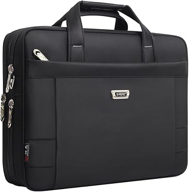 Briefcases For Men Canvas Tote Bag Laptop Case 15.6 Inch 17 Inch Computer Large Work Bags Business Shoulder Office Messenger
