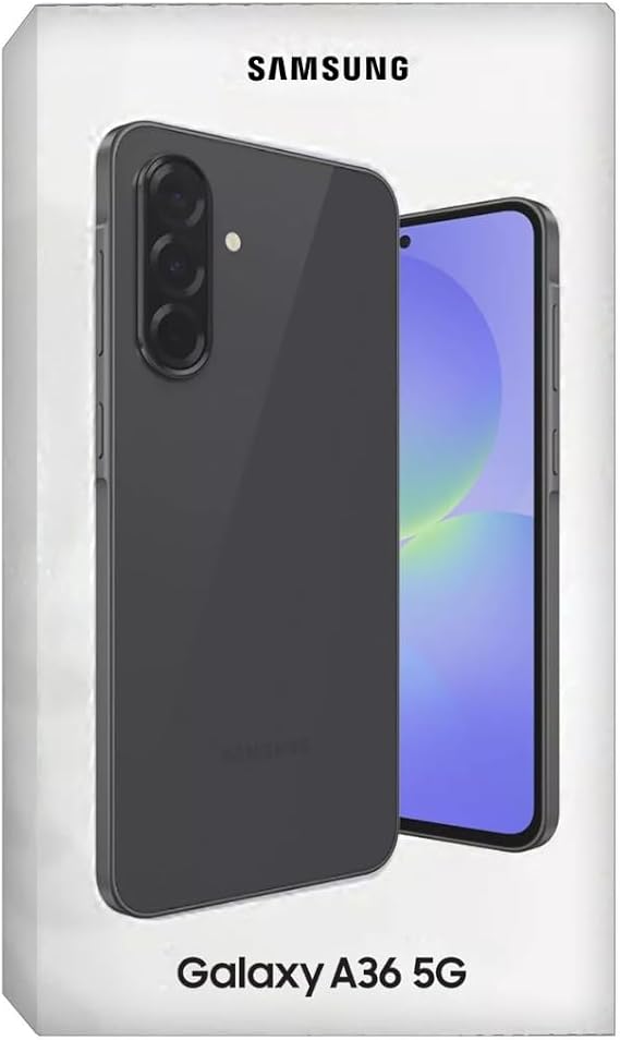 Samsung Galaxy A36 5G 6.7'' Smartphone 256GB Unlocked SIM-Free - Black B - [Italian, Hungarian, Polish, Romanian, Austrian, Swiss version]