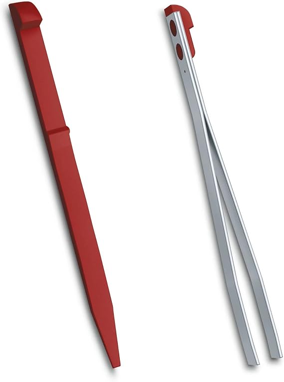 Victorinox Colour toothpick + tweezers spares for SMALL 58mm swiss army knife (Red)