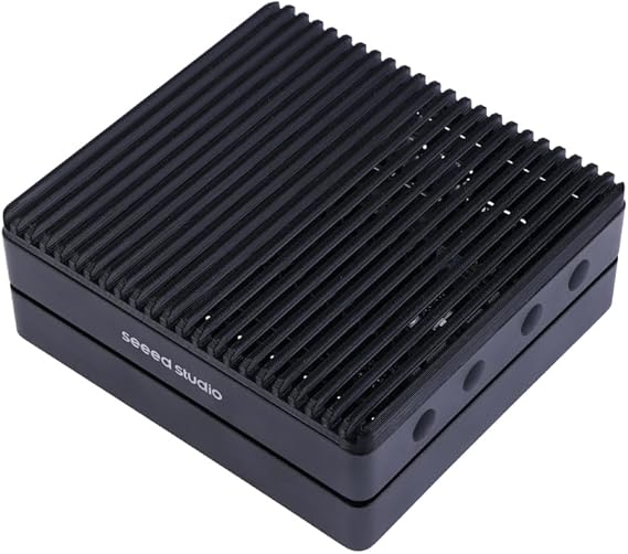 Seeed studio NVIDIA Jetson Nano Edge AI Device - reComputer J1010 Kit, Aluminum Case, Mini PC with Pre-Installed Jet Pack System 0.5 TFLOP FP16, Power Supply Not Included
