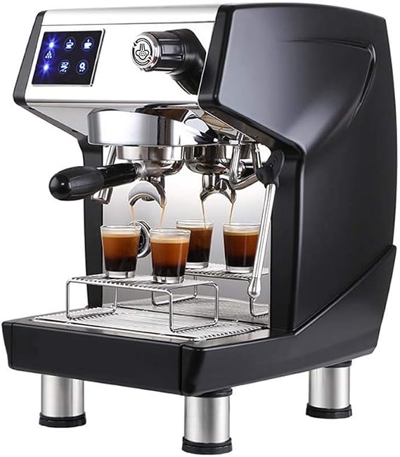 Coffee Machines Italian Double-Head Coffee Machine Automatic Insulation Household and Commercial Semi-Automatic Pump Steam-Type Concentrated Flower Coffee Machine Milking