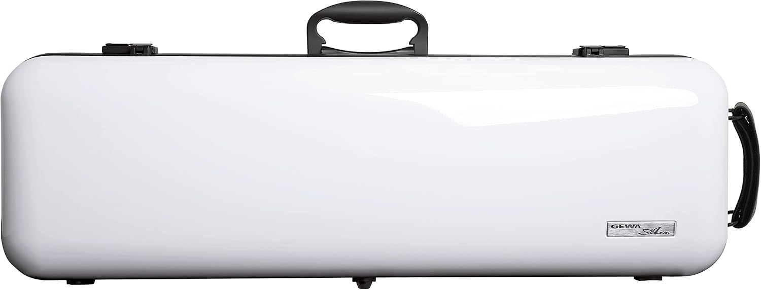GEWA AIR 2.1 Violin Case White High Gloss with Additional Side Handle Made in Germany