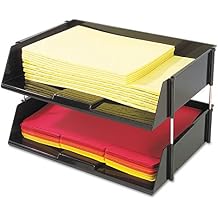 Deflecto 582704 Side Loading Tray, 16-1/2-Inch x11-3/16-Inch x3-1/2-Inch, Black
