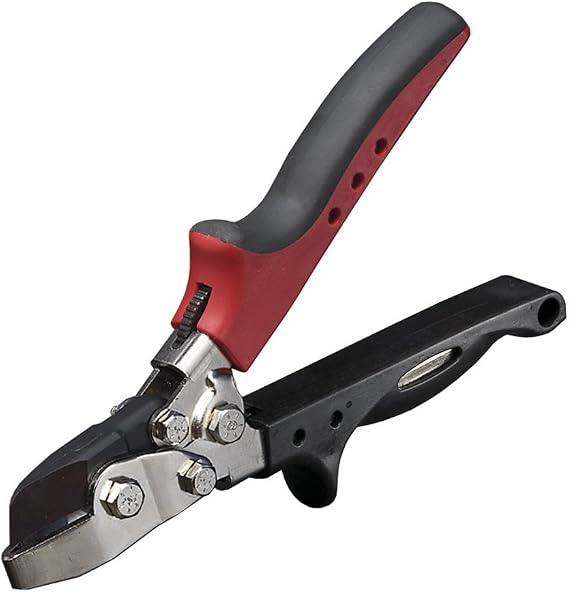 Malco N2R Hand Notcher with 1-Inch Deep V-Notch | Professional Sheet Metal Ductwork Fabrication Tool | Redline Ergonomic Handles | 24-30 Gauge Capacity