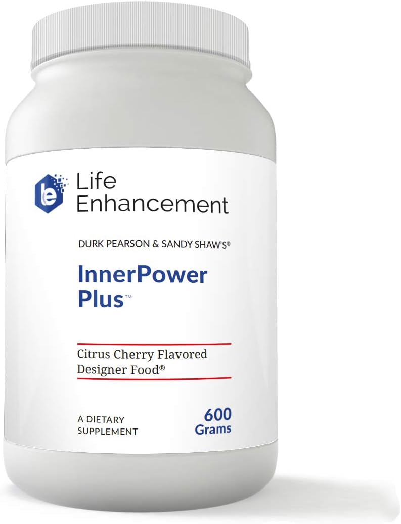 Life Enhancement InnerPower Plus | Amino Acids, B Vitamins, Choline, Folate, Minerals, and More Plus Gamma-tocopherol and CoQ10 | 30 Servings