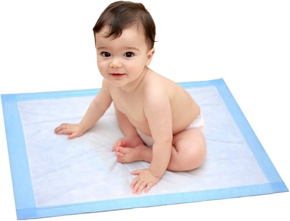 25 x Disposable Baby Changing Mats Incontinence Bed Sheets Pads Travel Bag Nappy Diaper Newborn Pads Soft Breathable Waterproof Leak Proof Quick Absorb Incontience Bag