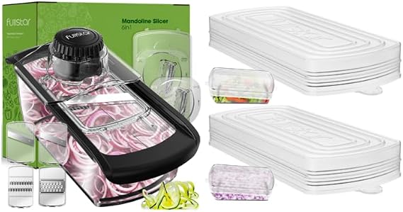 fullstar Bundle: Mandoline + 2 Piece Silicone Lids