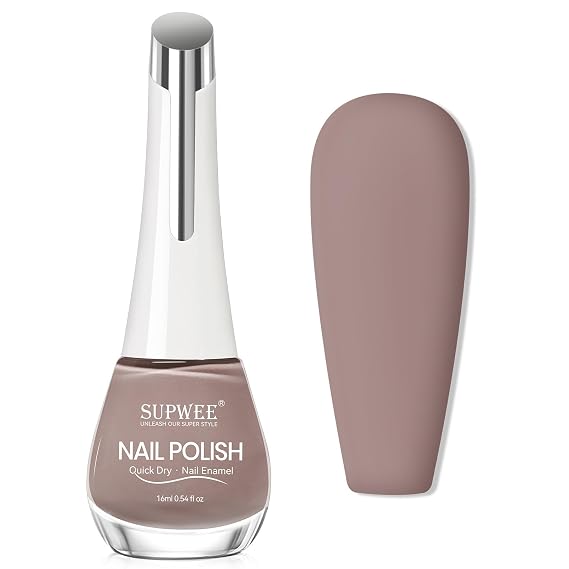 Brown Matte Nail Polish Quick Dry Fall Nail Polish Non Gel | Fast Drying Fingernail Polish Air Drying Lacquer, Oil-based, Chip Resistant, Vegan, Fast Drying, Streak, Long Lasting