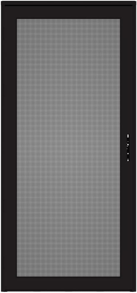 Platinum Secure Screen Black 32-in. Left Hinge Security Door