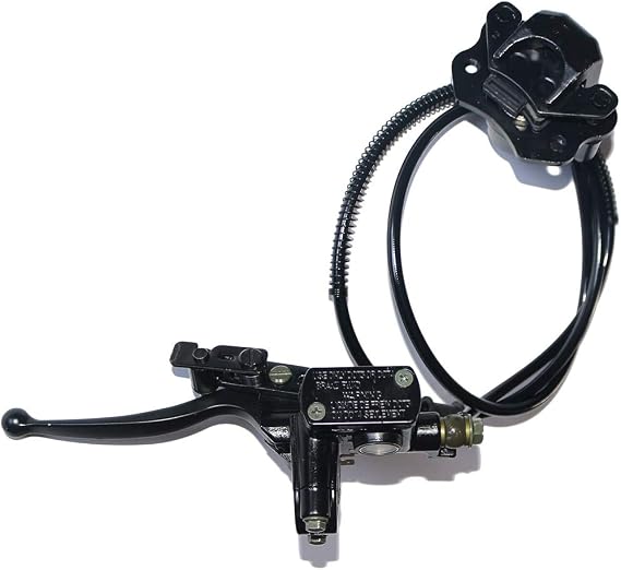 Rear Hand Hydraulic Disc Brake Master Cylinder Caliper Assembly with New Brake Pads for 50cc 70cc 90cc 110cc 125cc ATV Quad Taotao Sunl Roketa NST