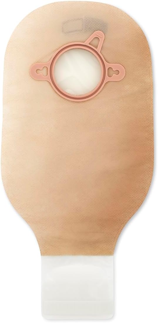 Hollister 18194 New Image 2-Piece 12 Drainable Ostomy Pouch, Blue Color Code Match, 10 Pack, Transparent Pouch 2-3/4 Flange Size | Blue Color Code Match, Flange Size
