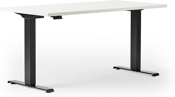 Haworth Perk Standing Desk, Home Office Computer Desk, Linen