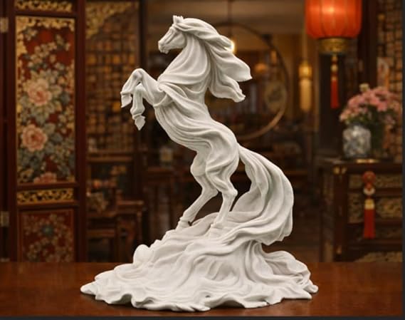 2026 At Yılı Çin Burcu Heykeli - Dekoratif Masaüstü Figür | Şans & Feng Shui Hediyesi - Year of the Horse 2026 Chinese Zodiac Sculpture