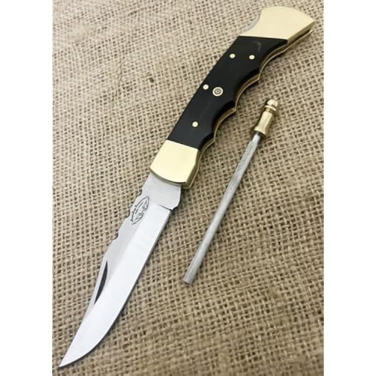 Best.Buy.Damascus1 Ultimate Knife 440C Steel Buffalo horn