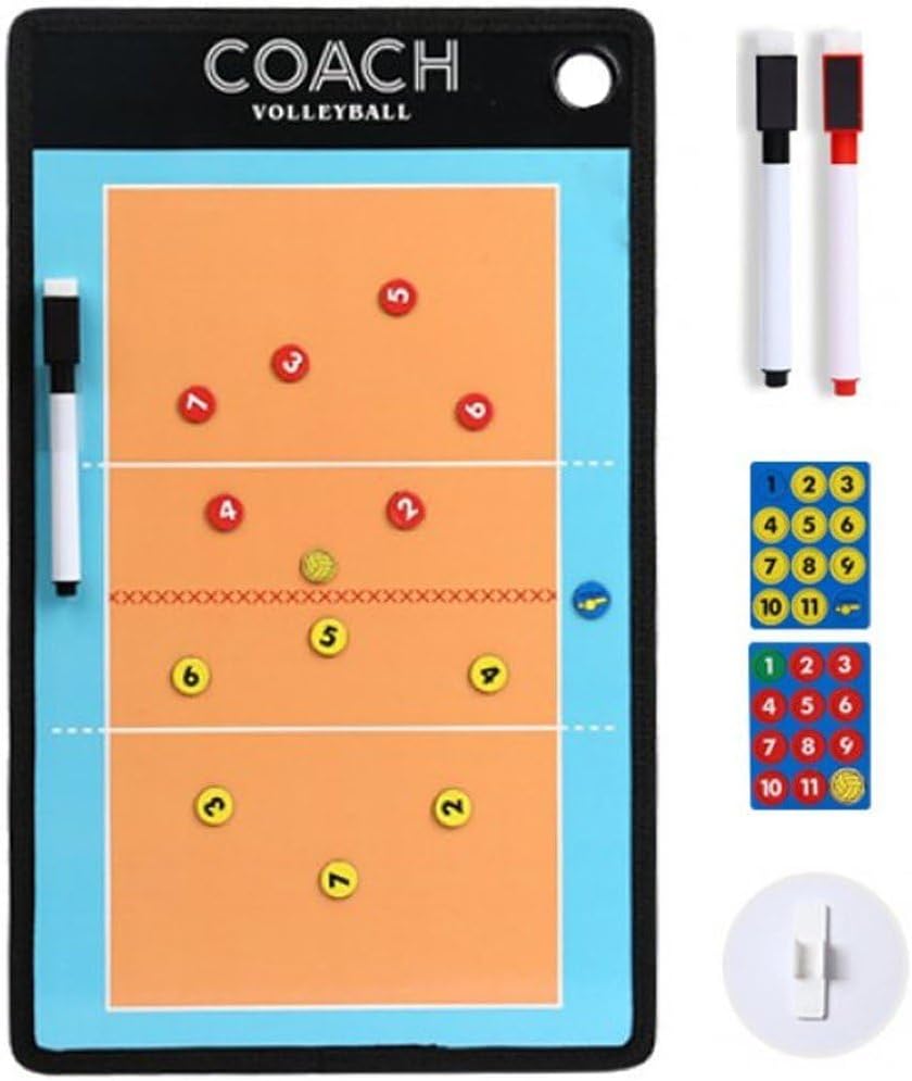 Tactical Board Volleyball Coaching Board Magnetic Volleyball Strategy Board Portable Training Match Training Guidance