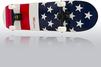 Complete Skateboard 4 Pack 31 Canadian Maple Street Skateboards, 9-Ply Deck, ABEC-9 Bearings, PU Wheels, for Kids Teens Adults Beginners & Pros 4 Pieces in 1 Box Value Set