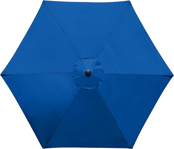 Parasol Replacement Canopy for Patio Umbrella 3 Meter 6 Ribs,Waterproof Anti-UV Cover, Outdoor Umbrella Cloth Cantilever Umbrella Fabric Only