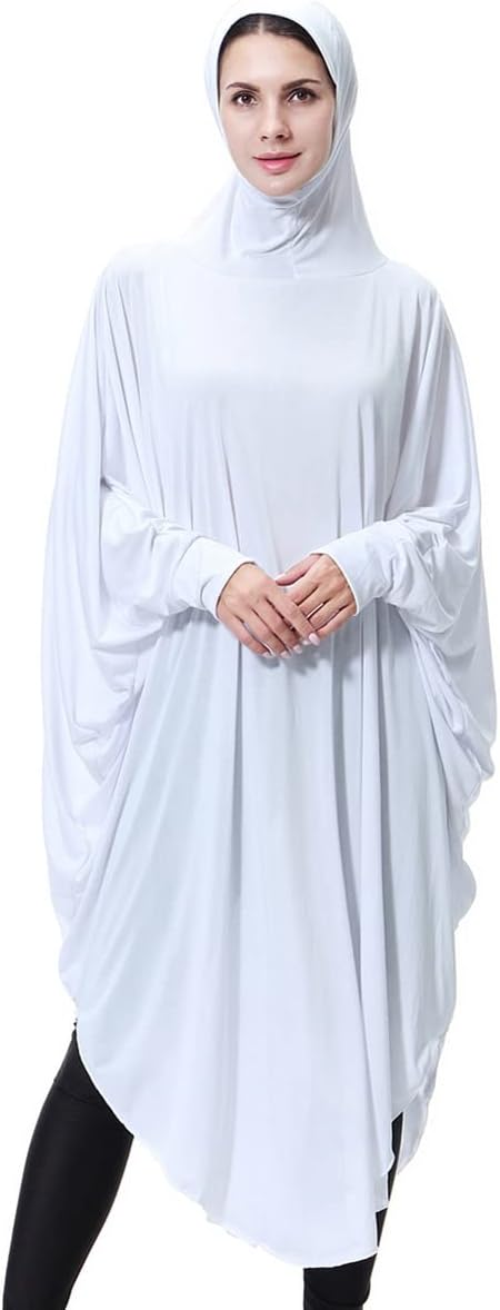 khalat Women's One-Piece Muslim Abaya Dress Large Overhead Prayer Ramadan Long Hijab Dress