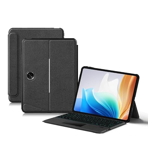 Keyboard Case Compatible with OnePlus Pad Go 11.35Oppo Pad Air2,Magnetic Detachable Backlit Keyboard with Trackpad, Case with Adjustable LandscapePortrait Stand OnePlus Pad Go 11.35Oppo Pad Air2