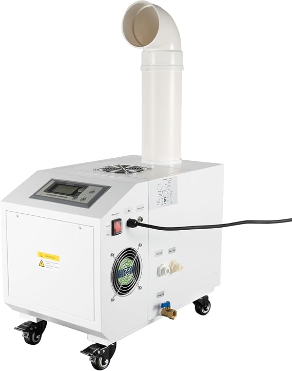 Ultrasonic Industrial Humidifier, 3kg/H Commercial Air Humidifier Sprayer Agricultural Automatic Mist Cooling Whole House Machine, 10L Large Volume for Warehouse Greenhouse Garden Industrial