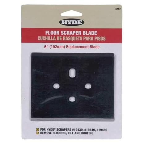 Scraper Blade, 6 in, for 5FZH2-4