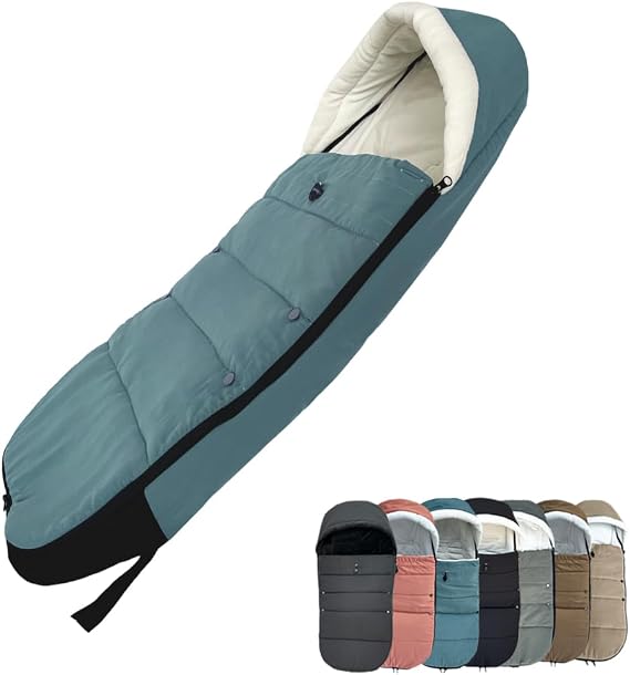Universal Pushchair Footmuff for Babyzen YOYO/YOYO2 & Bugaboo, Waterproof Fabric Base, Easy-Clean, Warm Foot Cover for strollers