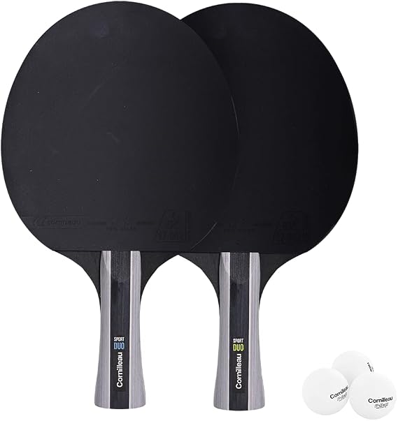 Cornilleau Sport Duo Table Tennis Set (2 Bats and 3 Balls)